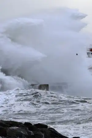 Sete distritos do Norte e Centro pintados de amarelo devido a forte agitação marítima